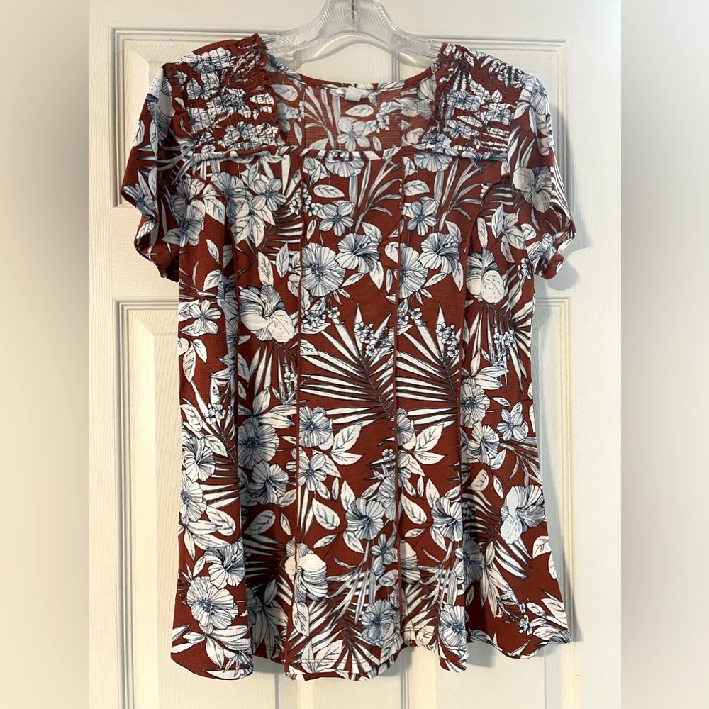 Cato Floral Top